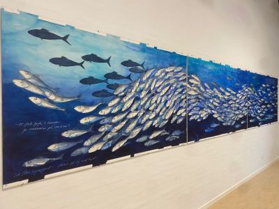 Udsmykningen af Sct. Olai Sognegård i Hjørring med en fiskestime